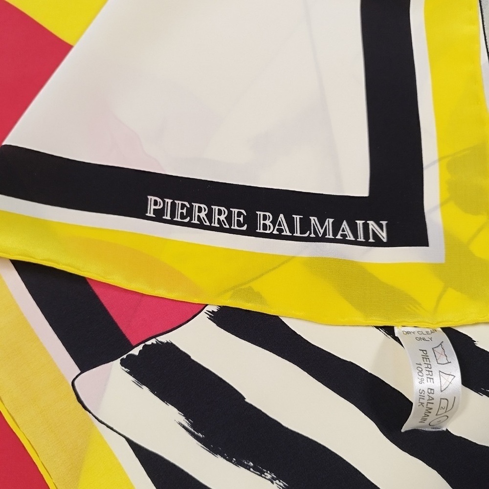 Pierre Balmain Vintage silk scarf - Picture 3 of 5